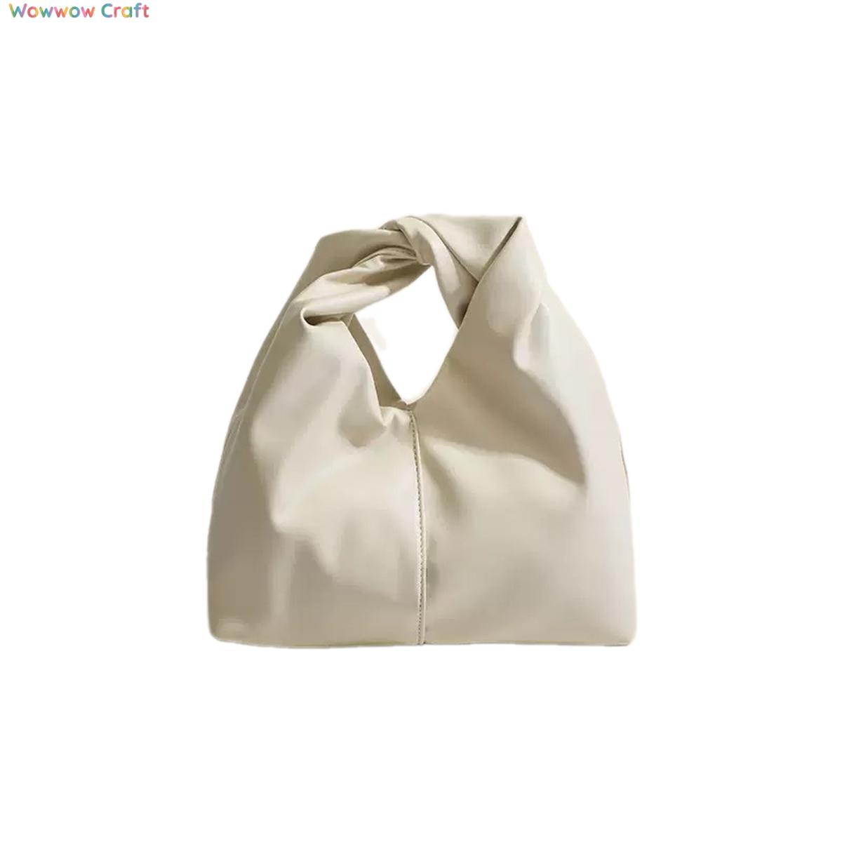 Shoulder Bags,Totes,Leather Bags,Brown Black Off-white Cloud-shaped Leather Handbag